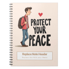 Personalized Motivational Notebook Anteckningsbok