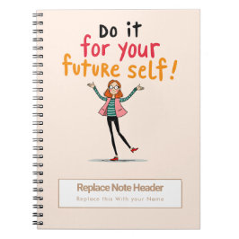 Personalized Motivational Notebook Anteckningsbok