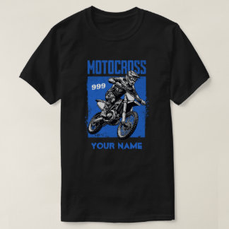 Personalized Motocross Racing Dirt Bike Rider T Shirt
