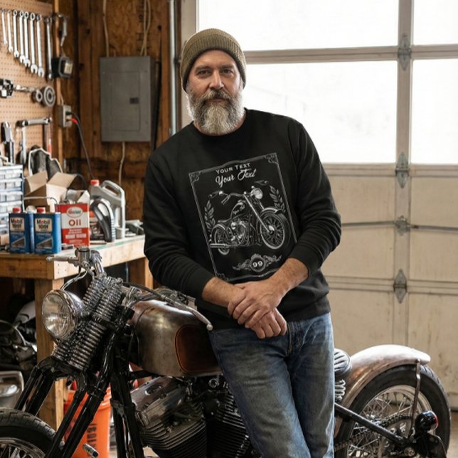 Personalized Motorcycle Biker Sweatshirt Gift (Skapare uppladdad)