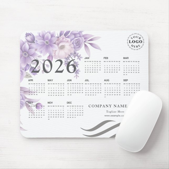 Personalized Mouse Pad with Full 2026 Calendar Musmatta (Med mus)