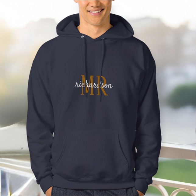 Personalized Mr&Mrs family name hoodie (Skapare uppladdad)