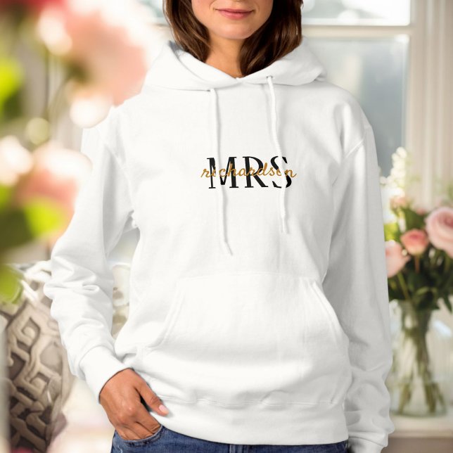 Personalized Mr&Mrs family name hoodie T Shirt (Skapare uppladdad)