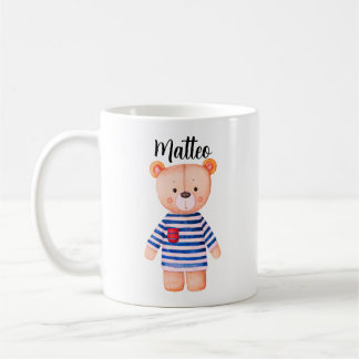 Personalized Mug Bear with Name Kaffemugg