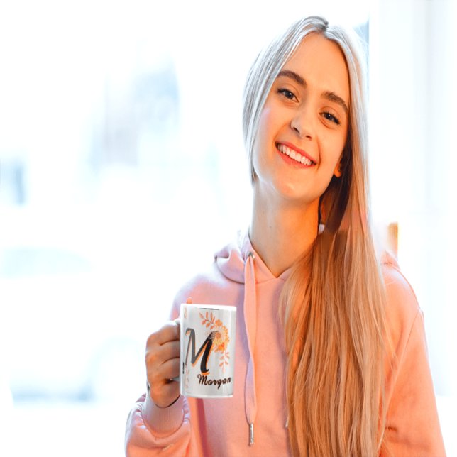 personalized mug, custom name mug, monogram mug, i mugg (Skapare uppladdad)