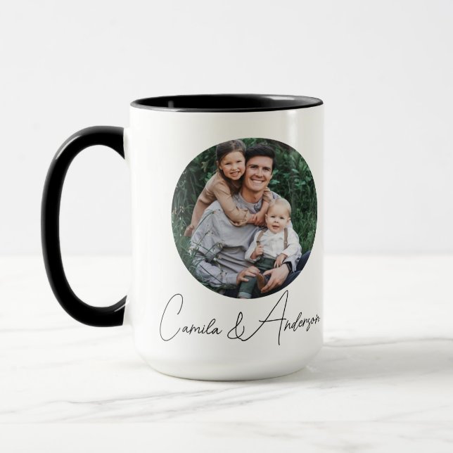Personalized mug for dad with photo with dad. mugg (Vänster)