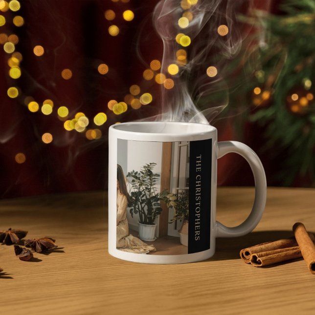 Personalized Mug with Monogram and Family Photo Kaffemugg (Skapare uppladdad)