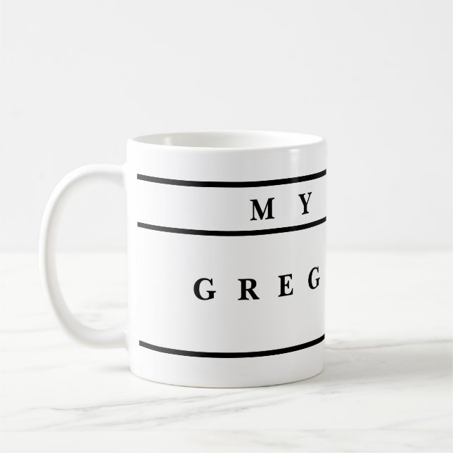 personalized Mugs With Names Kaffemugg (Vänster)
