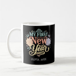 Personalized My First New Year Mug – Custom Name Kaffemugg