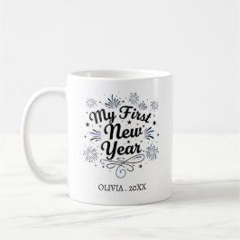 Personalized My First New Year Mug – Custom Name Kaffemugg