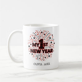 Personalized My First New Year Mug – Custom Name Kaffemugg