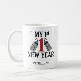 Personalized My First New Year Mug – Custom Name Kaffemugg