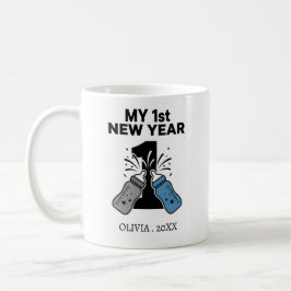 Personalized My First New Year Mug – Custom Name Kaffemugg