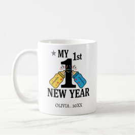 Personalized My First New Year Mug – Custom Name Kaffemugg