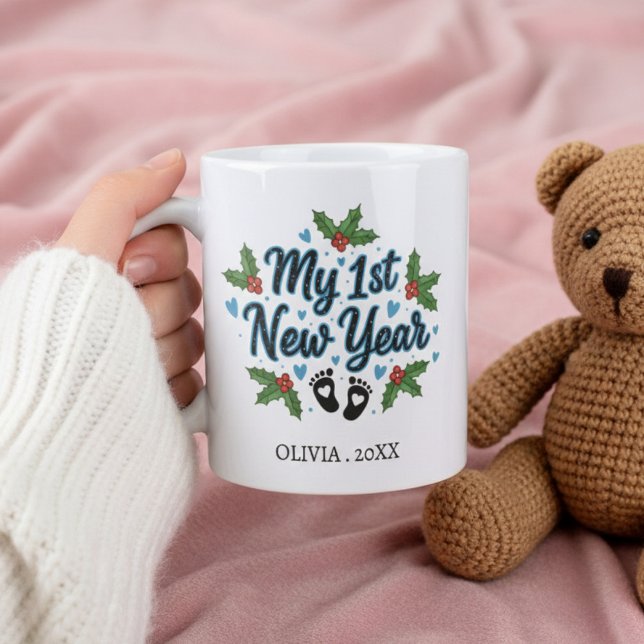 Personalized My First New Year Mug – Custom Name Kaffemugg (Skapare uppladdad)
