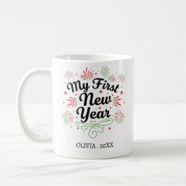 Personalized My First New Year Mug – Custom Name Kaffemugg