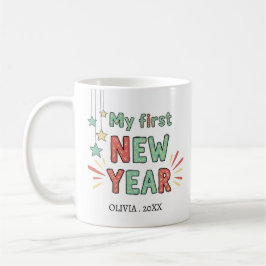 Personalized My First New Year Mug – Custom Name Kaffemugg