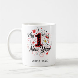 Personalized My First New Year Mug – Custom Name Kaffemugg