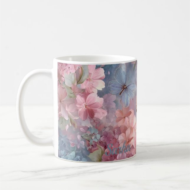 Personalized Mystic Butterfly Mug Kaffemugg (Vänster)