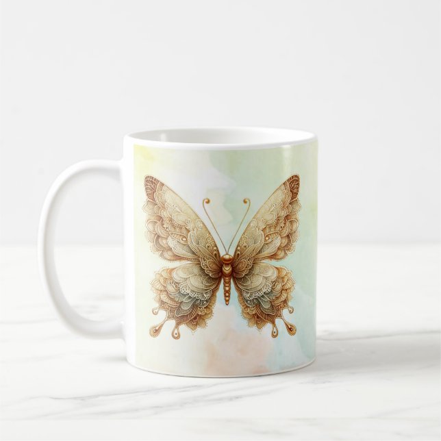 Personalized Mystic Butterfly Mug Kaffemugg (Vänster)