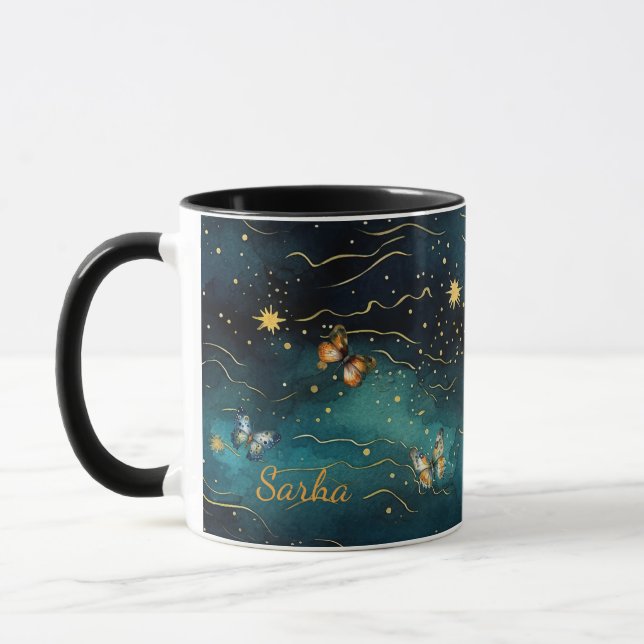 Personalized Mystic Butterfly Mug Mugg (Vänster)