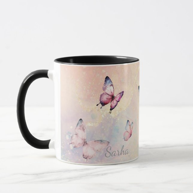 Personalized Mystic Butterfly MugMug Mugg (Vänster)