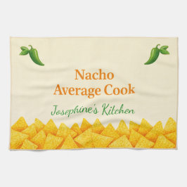 Personalized Nacho Average Cook Funny Tea Towel  Kökshandduk