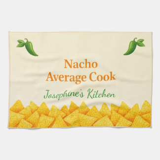 Personalized Nacho Average Cook Funny Tea Towel Kökshandduk