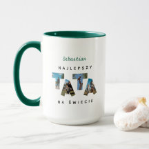 Personalized NAJLEPSZY TATA NA ŚWIECIE Huge Mugg