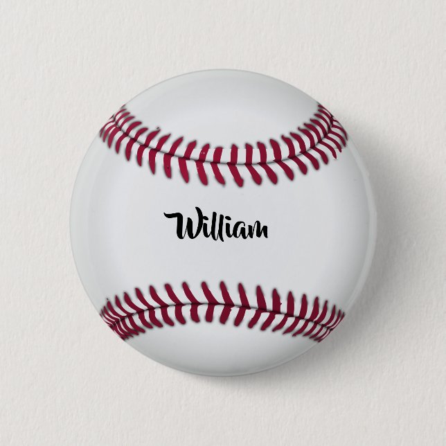 Personalized Name Baseball Knapp (Framsida)