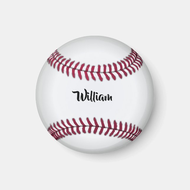 Personalized Name Baseball Magnet (Framsidan)