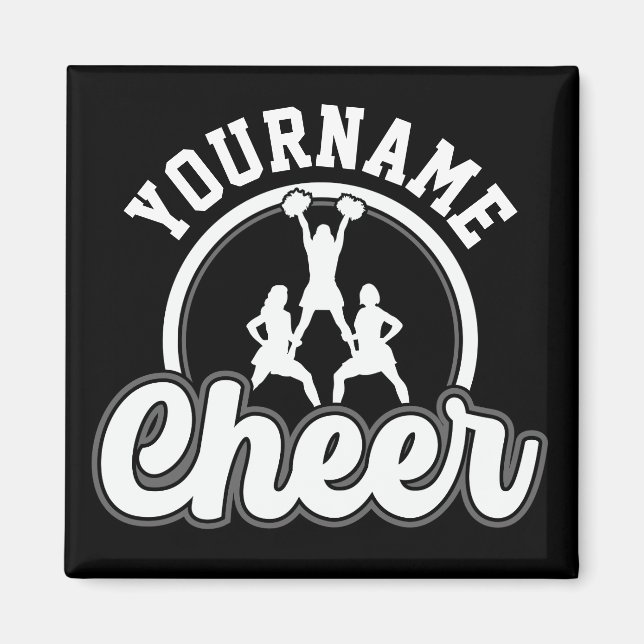 Personalized NAME Cheer Team Varsity Cheerleader Magnet (Framsidan)