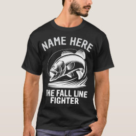 Personalized Name Fall Line Bass T Shirt