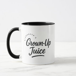 Personalized Name Grown-Up Juice Gift Coffee Mugg