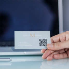 Personalized Name Monogram Visitkort