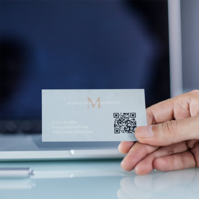 Personalized Name Monogram Visitkort (Skapare uppladdad)