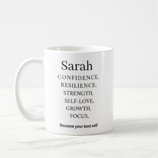 Personalized Name Motivation Mug  Kaffemugg