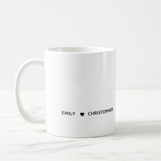 Personalized Name Mug – Minimal Valentine Gift for Kaffemugg