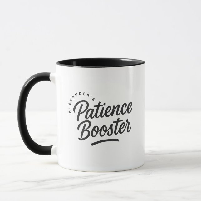 Personalized Name Patience Booster Gift Coffee Mugg (Vänster)
