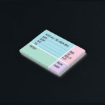 Personalized Name Phone Message Office Post-it Block<br><div class="desc">These notes make staying organized in the office easier with custom text and color choices.</div>