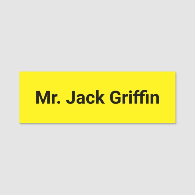 Personalized Name Tag Namnbricka (Framsida)