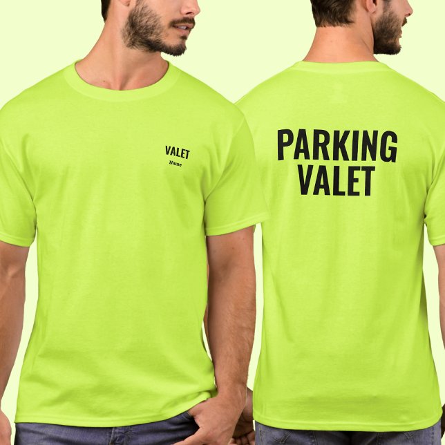 Personalized Name Valet Parking Attendant Shirt T (Skapare uppladdad)
