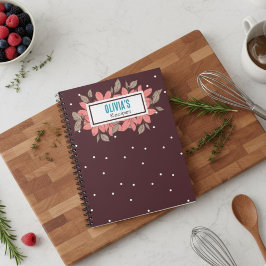 Personalized Name's Recipe Notebook Anteckningsbok