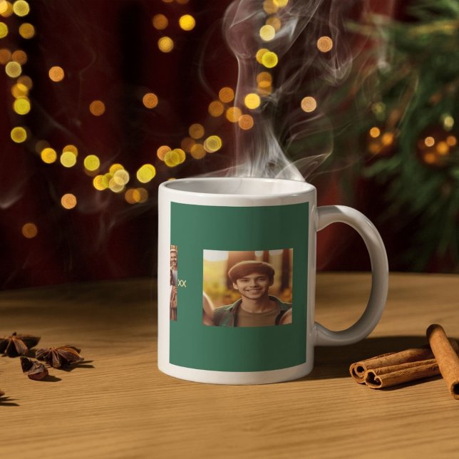 Personalized Namesake Family Photo and Year Design Kaffemugg (Skapare uppladdad)