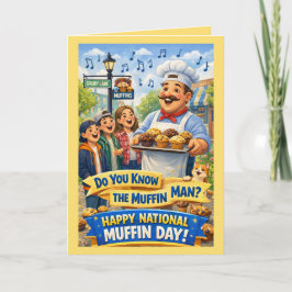 Personalized National Muffin Day Greeting Card Kort