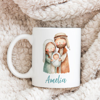 Personalized Nativity Christmas Coffee Mug Gift Kaffemugg