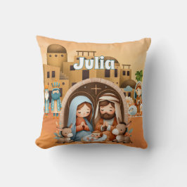 Personalized Nativity Kudde