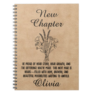 Personalized New Chapter Spiral Journal Gift Anteckningsbok