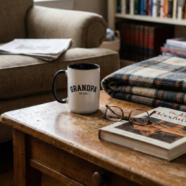 Personalized New Grandpa Est Date Father's Day Mugg