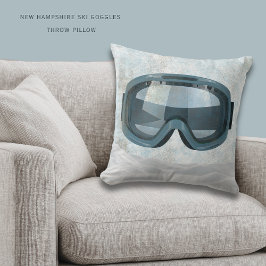 Personalized New Hampshire | Ski Winter Decor  Kudde